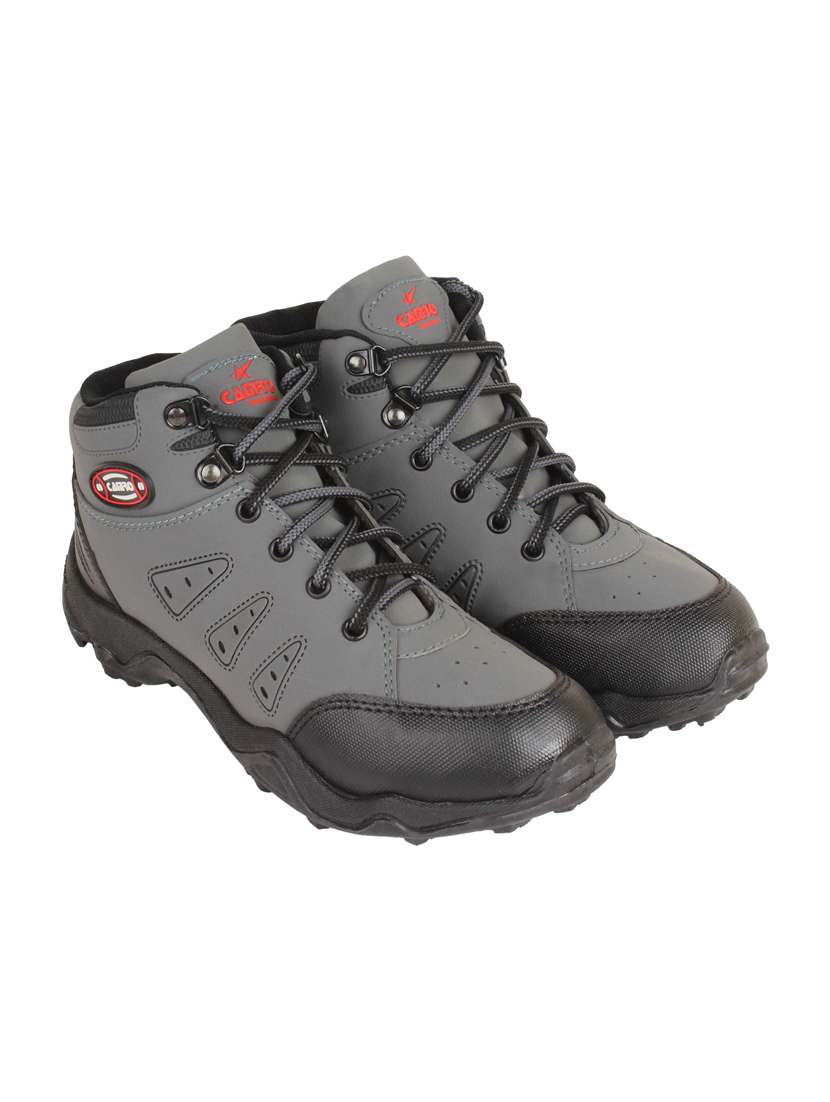 grey leatherette trekking shoe - 14810967 -  Standard Image - 2
