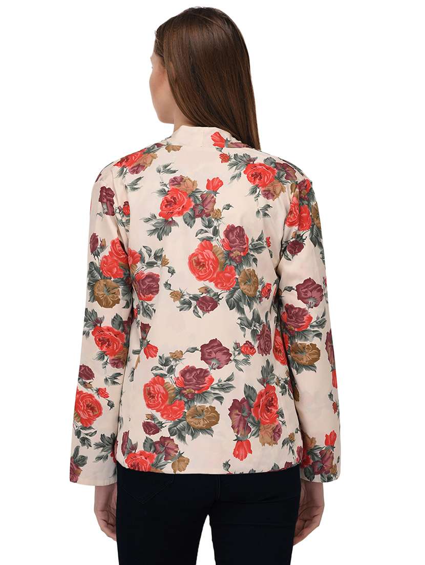 beige colored printed shrug - 14811701 -  Standard Image - 2