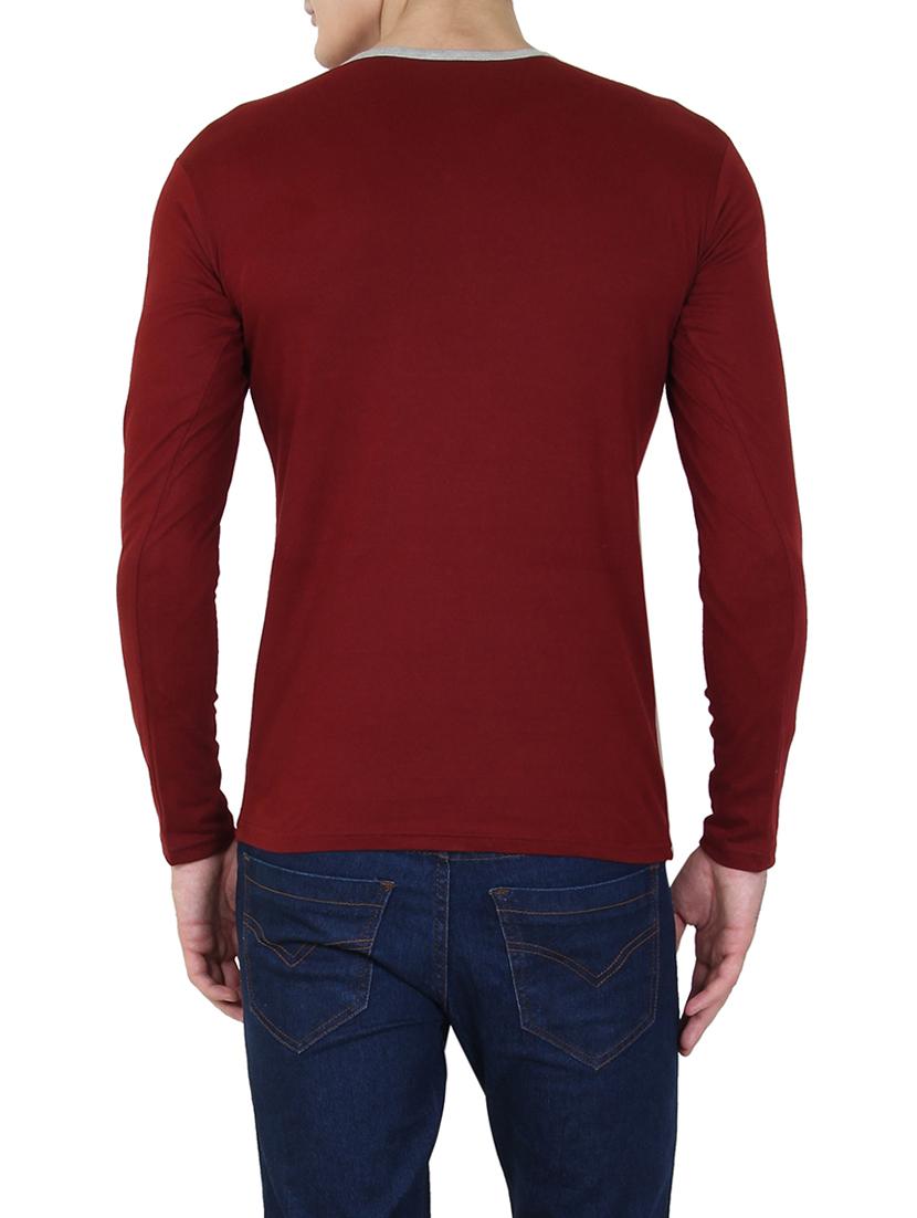 maroon cotton t-shirt - 14811824 - Standard Image - 2
