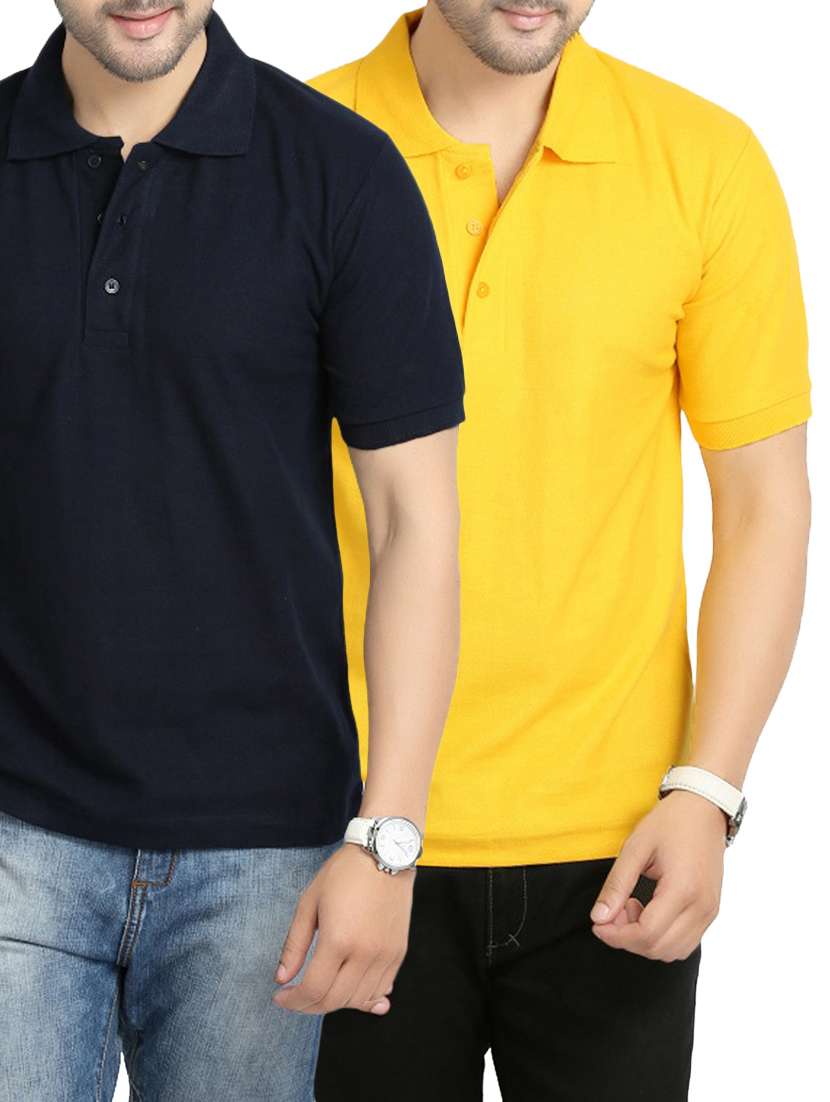 multi colored cotton combos t-shirt (set of 2)