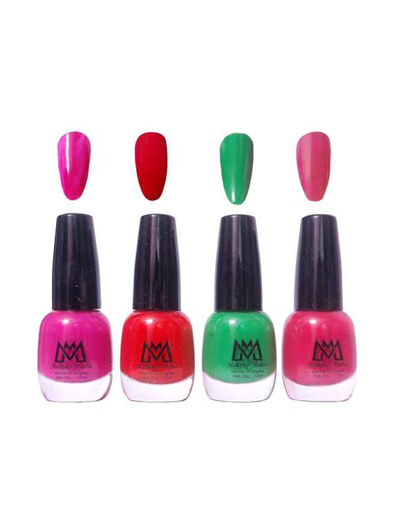 makeup mania premium nail polish - combo of 4
