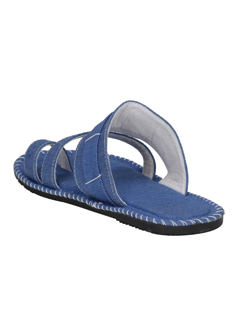 blue denim slip on slipper - 14815252 - Standard Image - 2