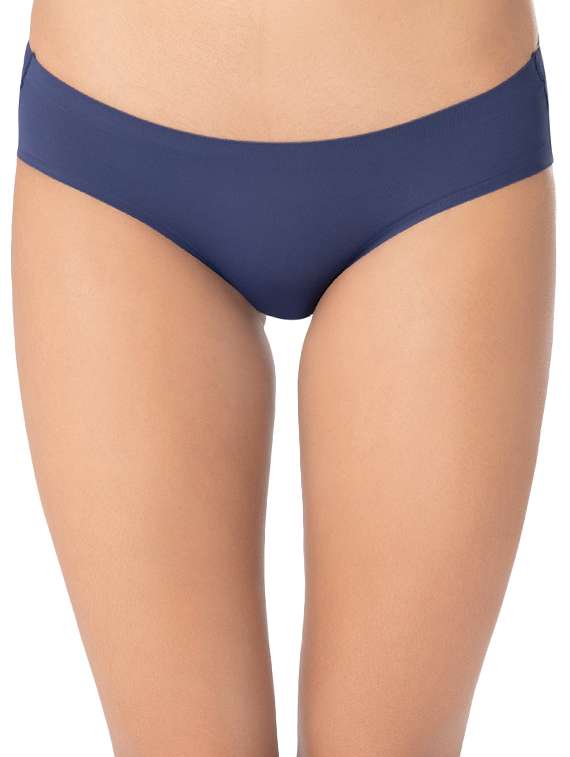 blue polyamide hipster panty