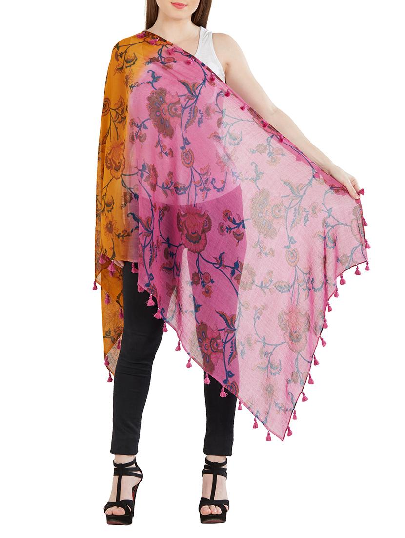women's floral print stole - 14847386 - Standard Image - 2