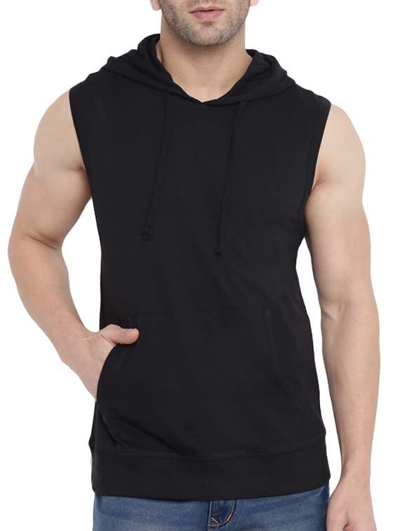 black cotton t-shirt