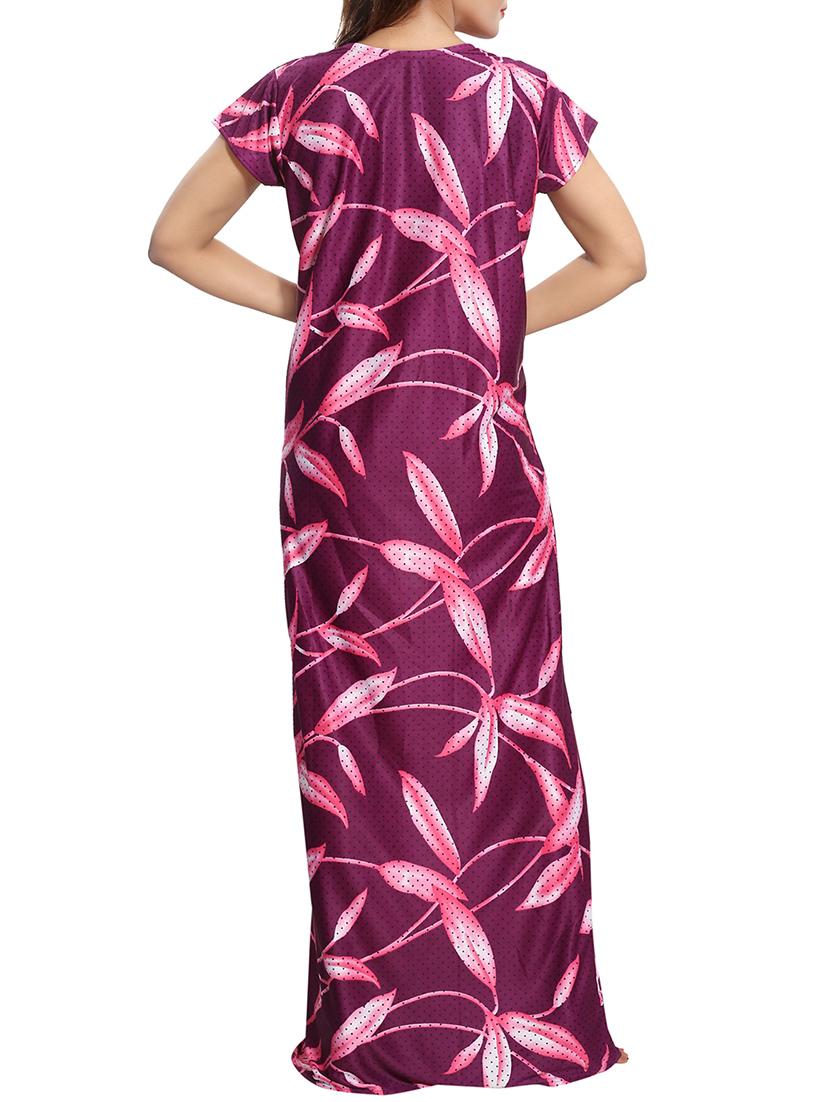 purple maternity wear gown - 14860605 - Standard Image - 2