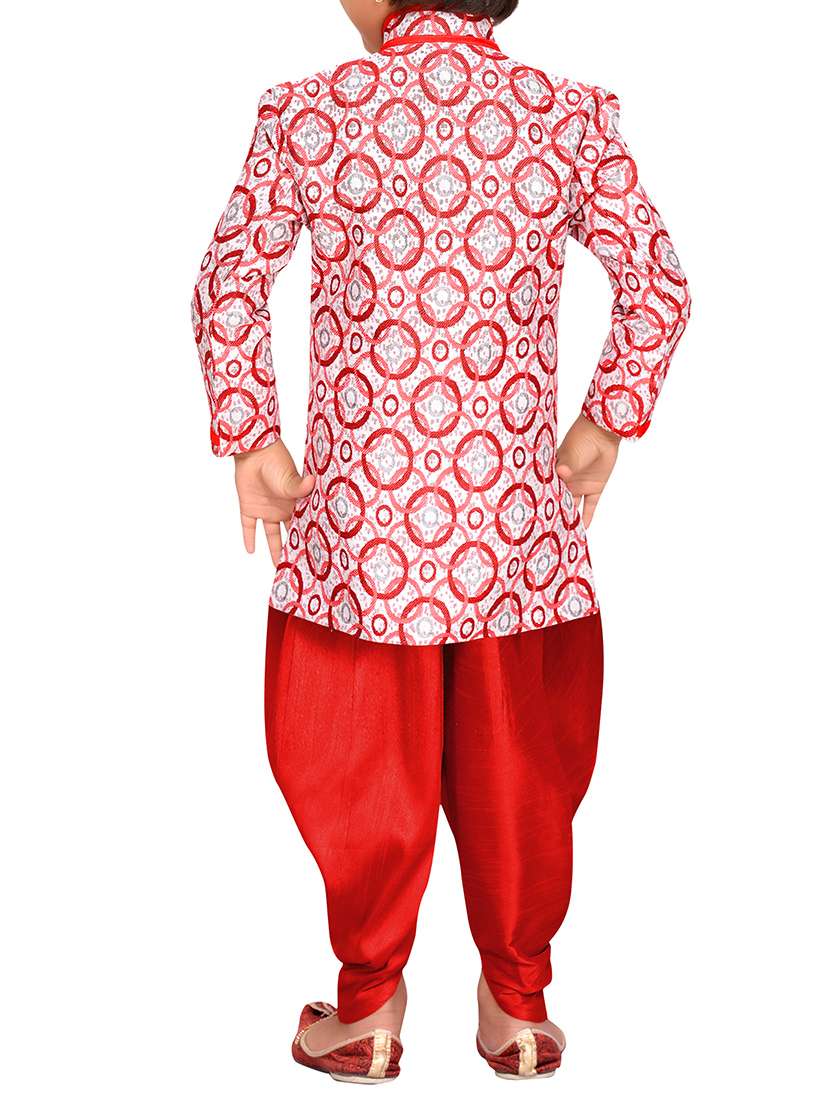 red jute kurta set - 14861905 -  Standard Image - 2