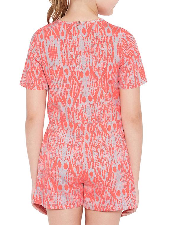 orange polyester playsuit - 14867832 - Standard Image - 2