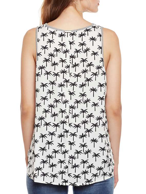 white printed top - 14868002 - Standard Image - 2