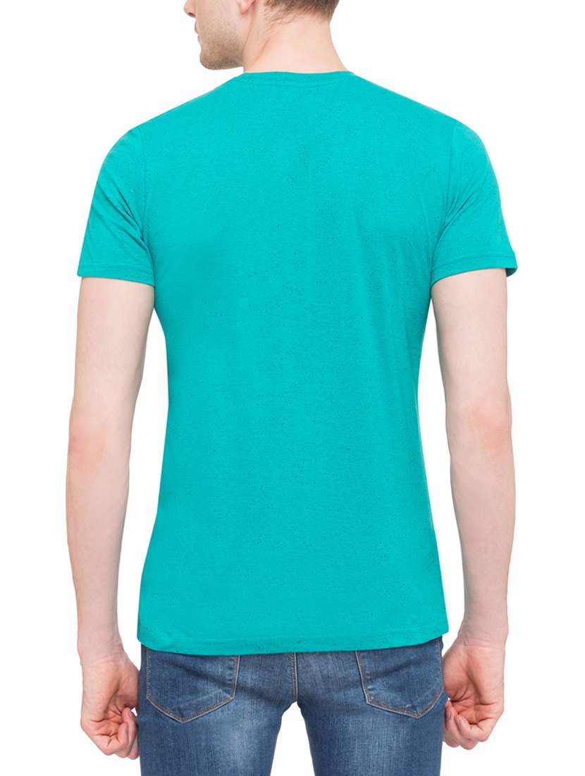 turquoise cotton t-shirt - 14869468 - Standard Image - 2