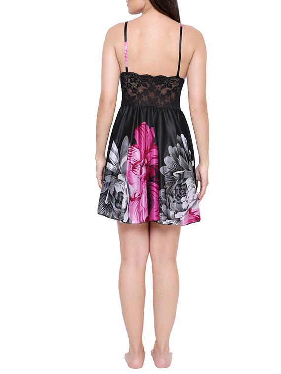 multi colored printed nighty - 14870699 - Standard Image - 2