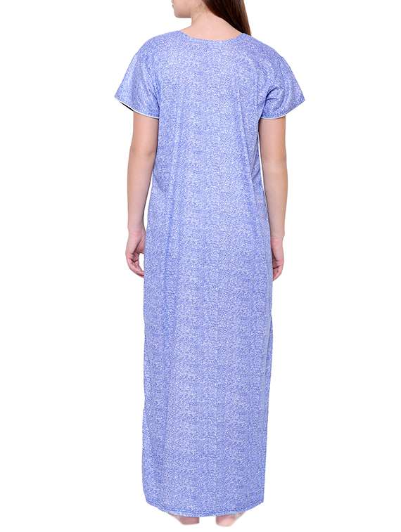 blue hosiery nightwear gown - 14870709 -  Standard Image - 2