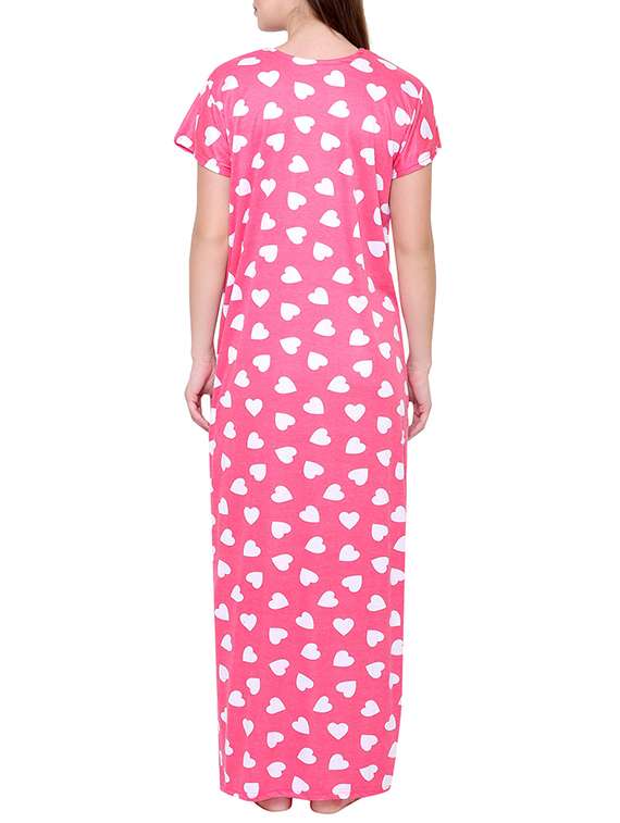 pink hosiery nightwear gown - 14870729 -  Standard Image - 2