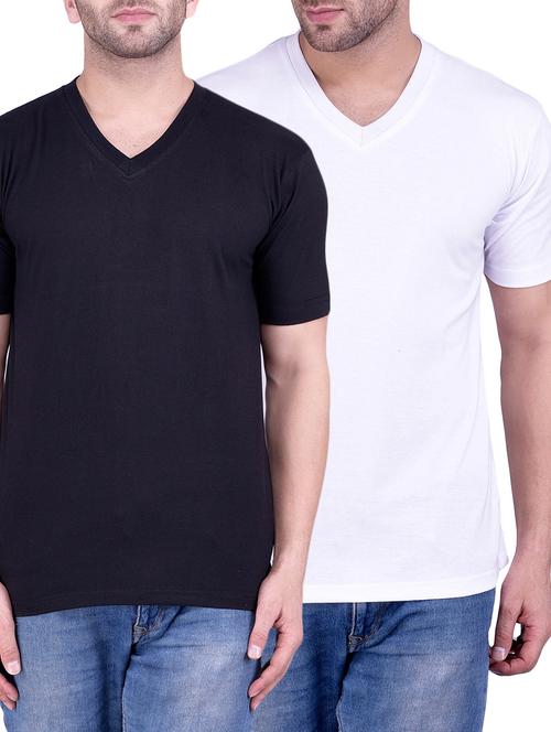 multi colored cotton combos t-shirt (set of 2) - 14870831 -  Standard Image - 0
