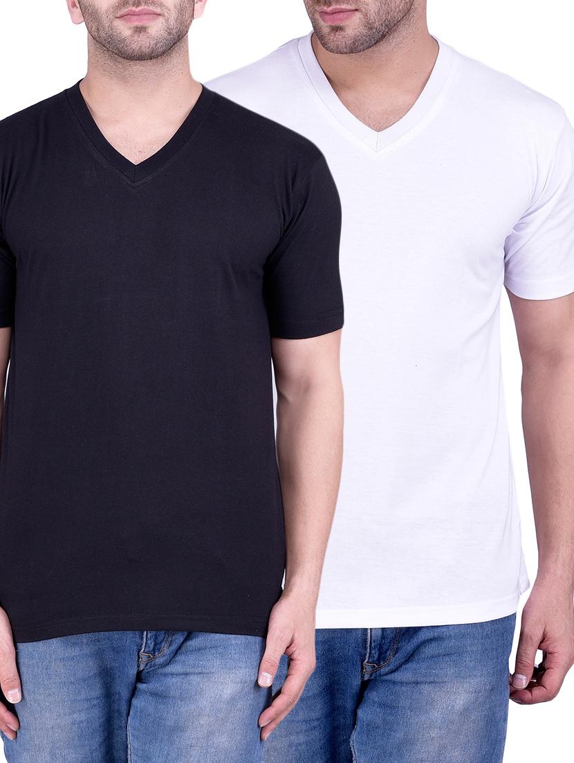multi colored cotton combos t-shirt (set of 2) - 14870831 -  Zoom Image - 0