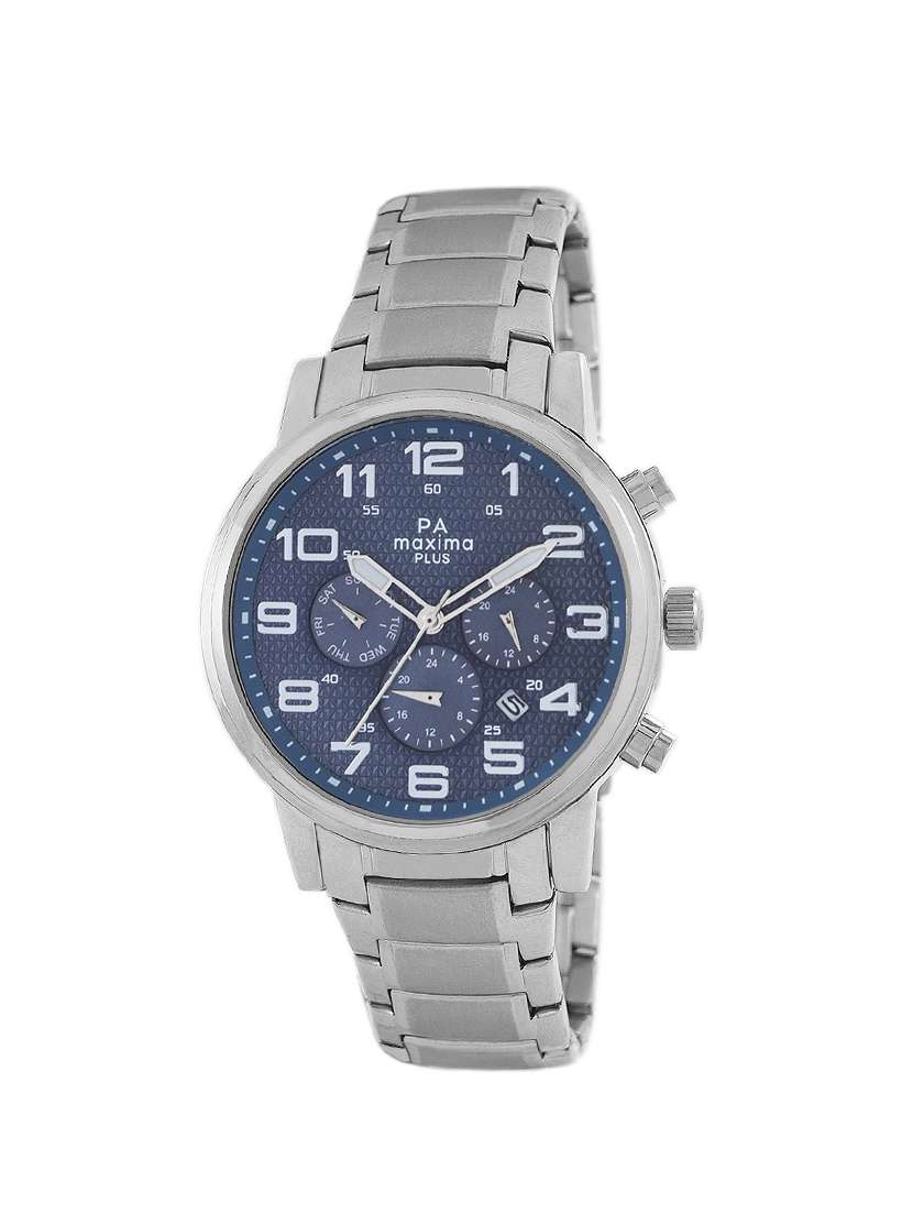 maxima blue  dial  male chronograph watch -46400cagi