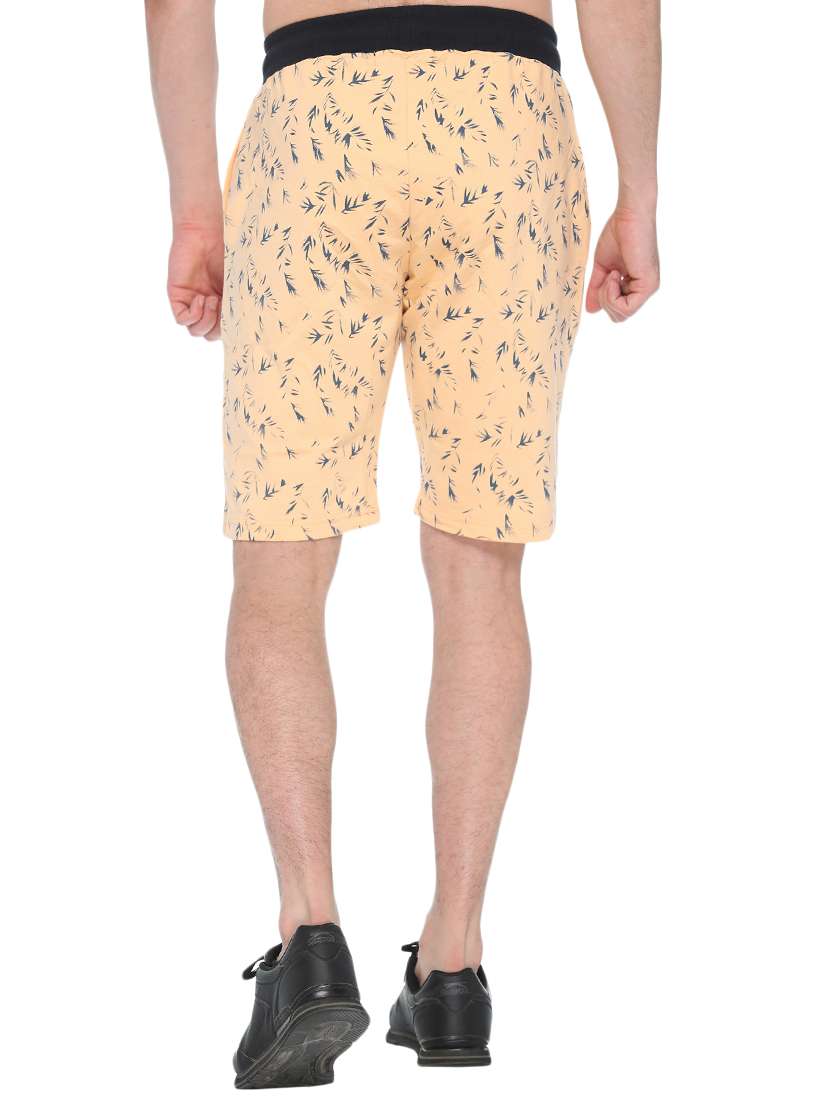 yellow cotton blend shorts - 14880086 - Standard Image - 2