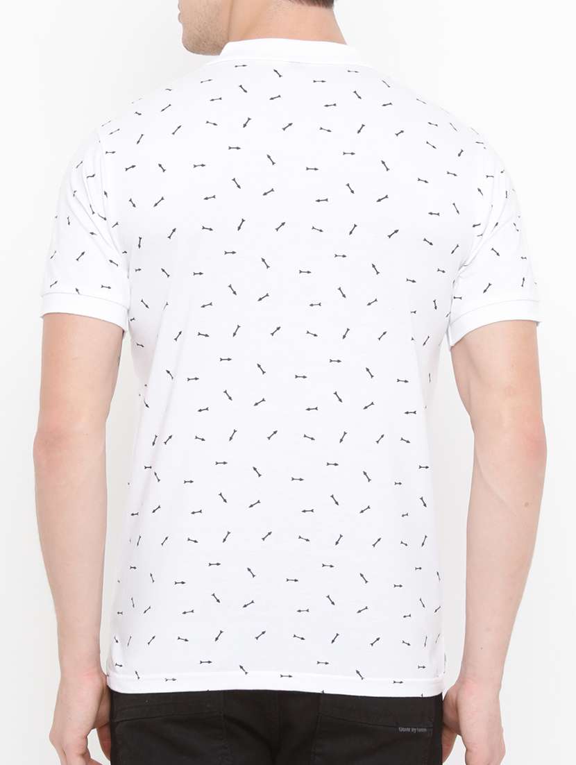 men printed polo neck  short sleeves t-shirt - 14882334 -  Standard Image - 2