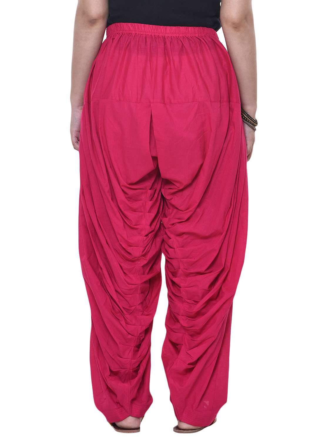 pink cotton blend patiyala salwars - 14885979 -  Standard Image - 2