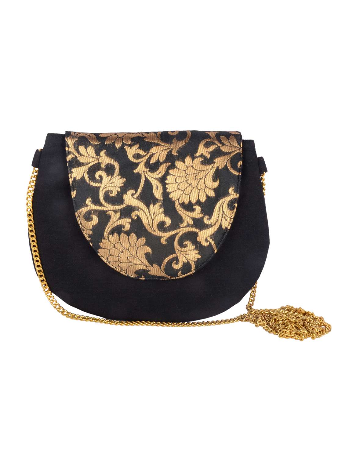 black canvas regular clutch