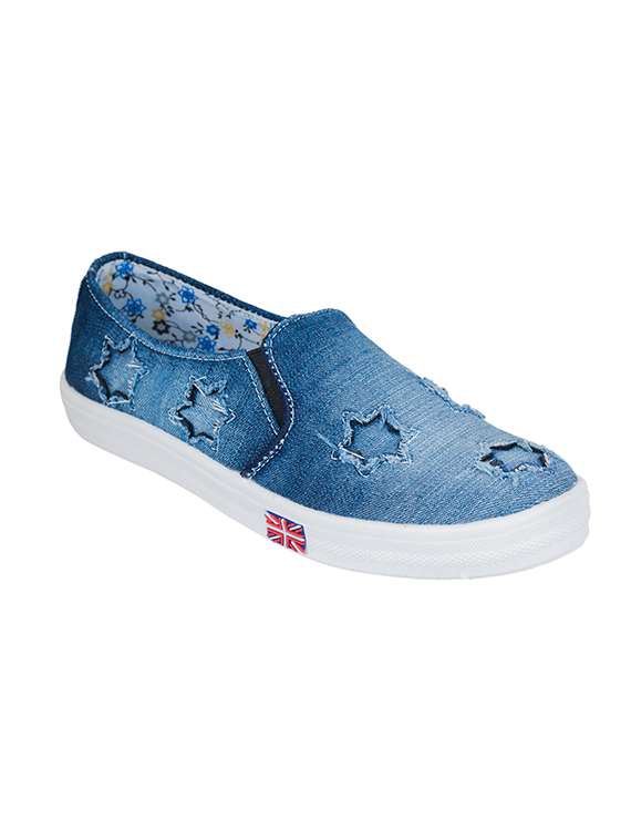 blue plimsolls sneaker