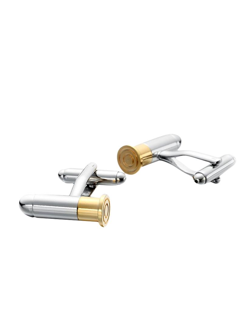 silver metal cufflink