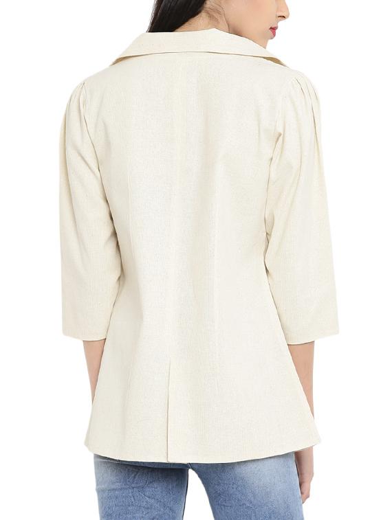 lapel neck blazer - 14890512 - Standard Image - 2