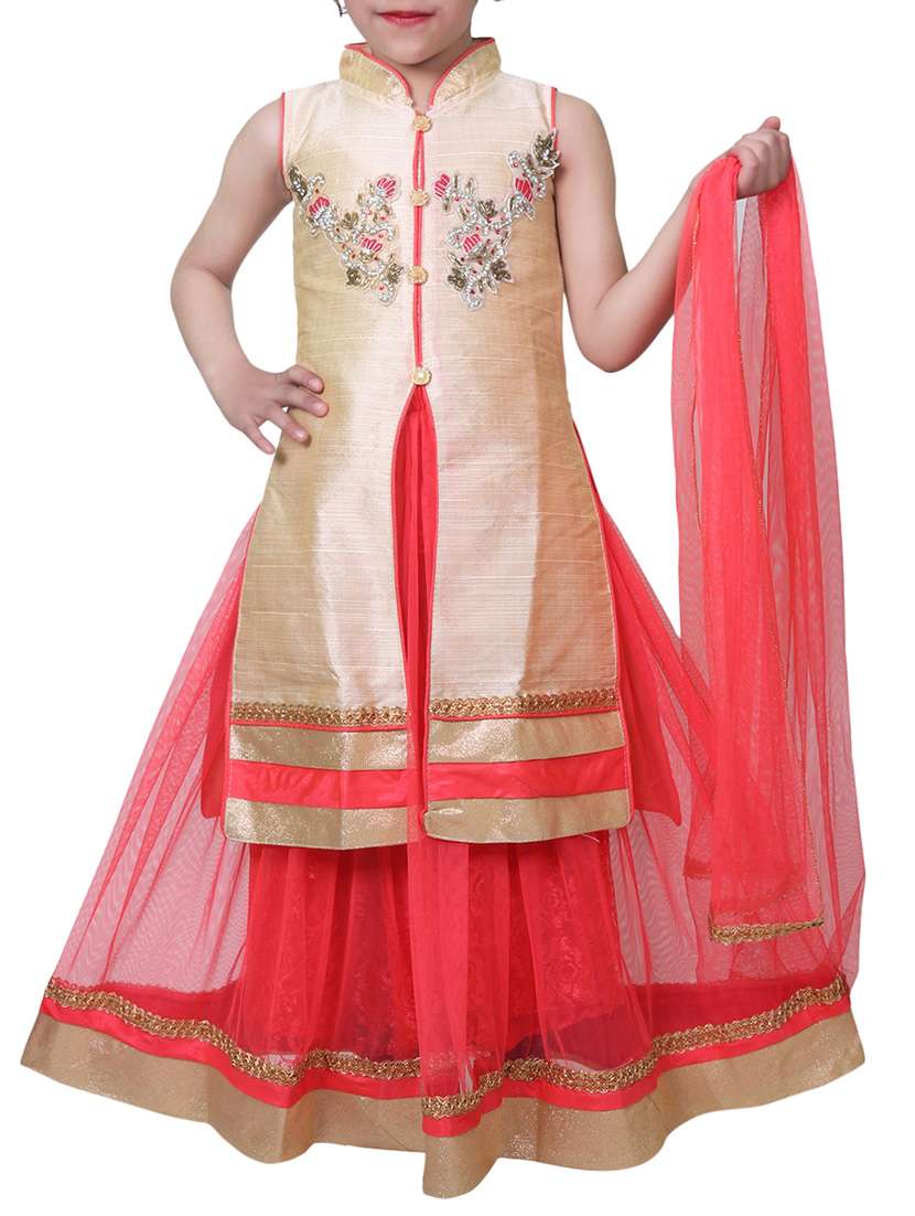 pink embroidered lehnga choli