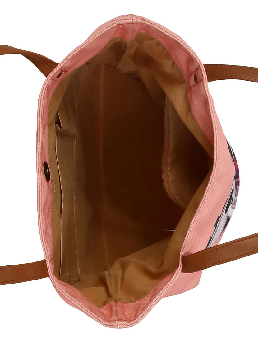 pink canvas regular shopping bag - 14902952 - Standard Image - 2