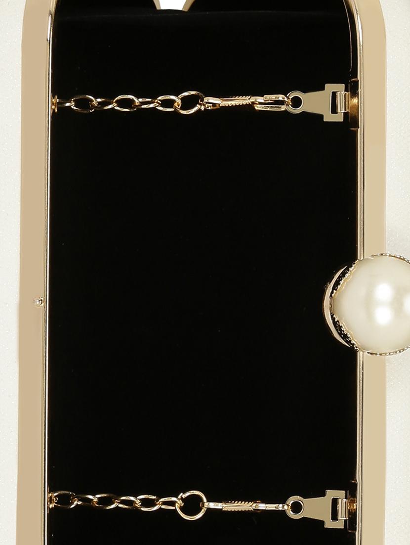 white metal box clutch - 14903583 - Standard Image - 2