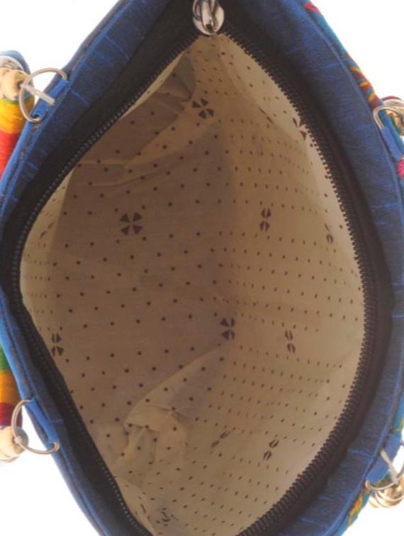 multi colored cotton polyester blend handbag - 14909775 - Standard Image - 2