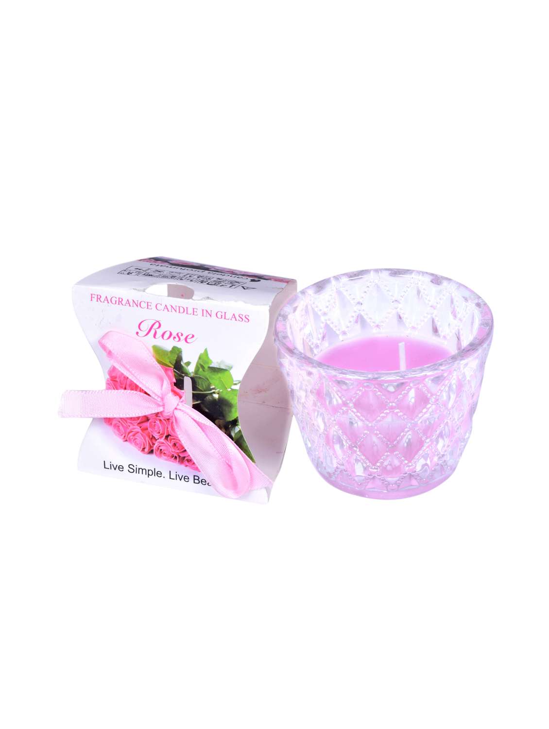 designer fragrance candle in glass