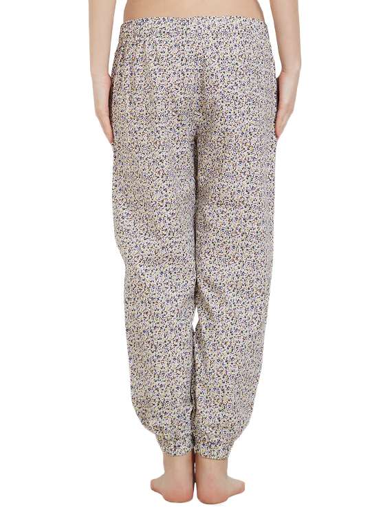 grey printed cotton pajama - 14921003 - Standard Image - 2