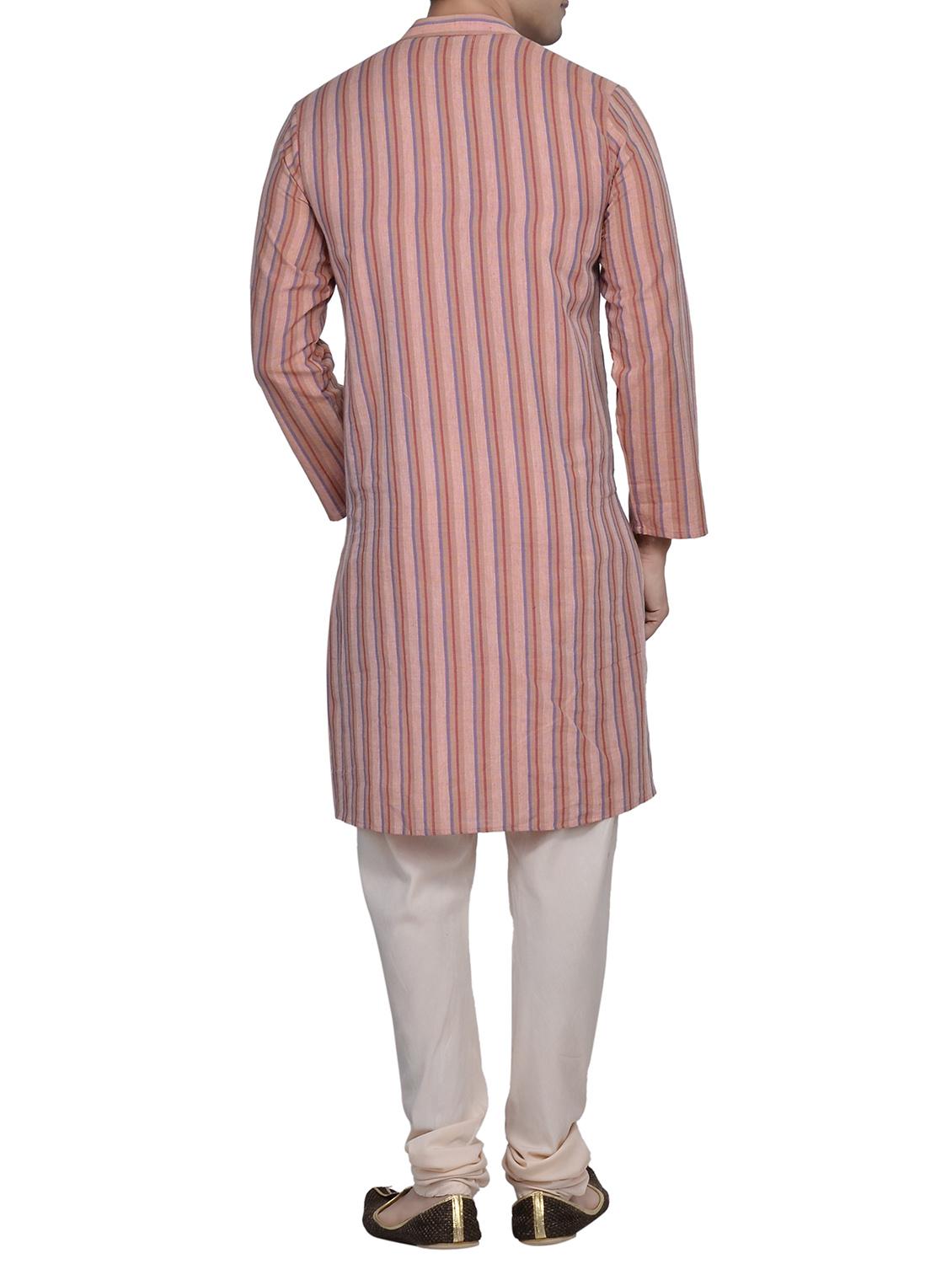 red cotton long kurta - 14922341 - Standard Image - 2