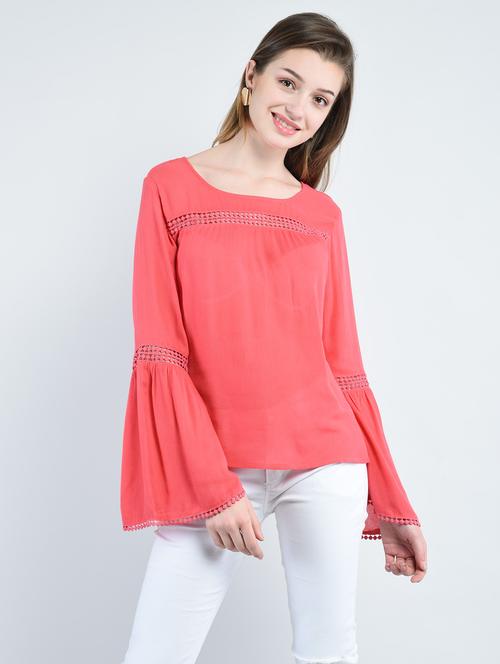 women's straight boat neck top - 14929079 - Standard Image - 0