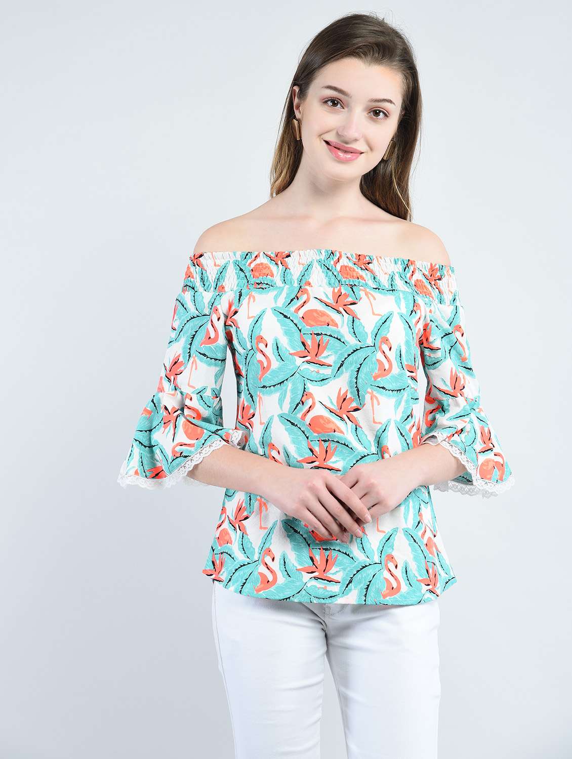 women's straight off shoulder top