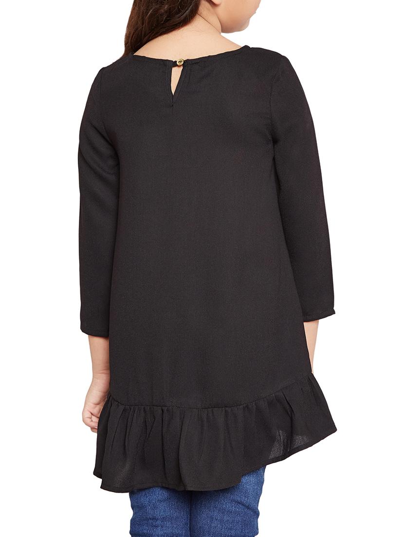 black cotton blend top - 14929378 - Standard Image - 2