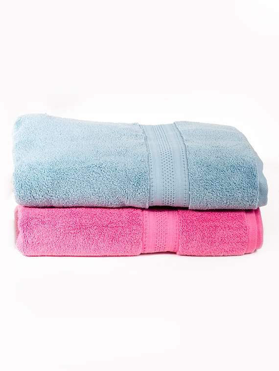set of 2 cotton bath towel