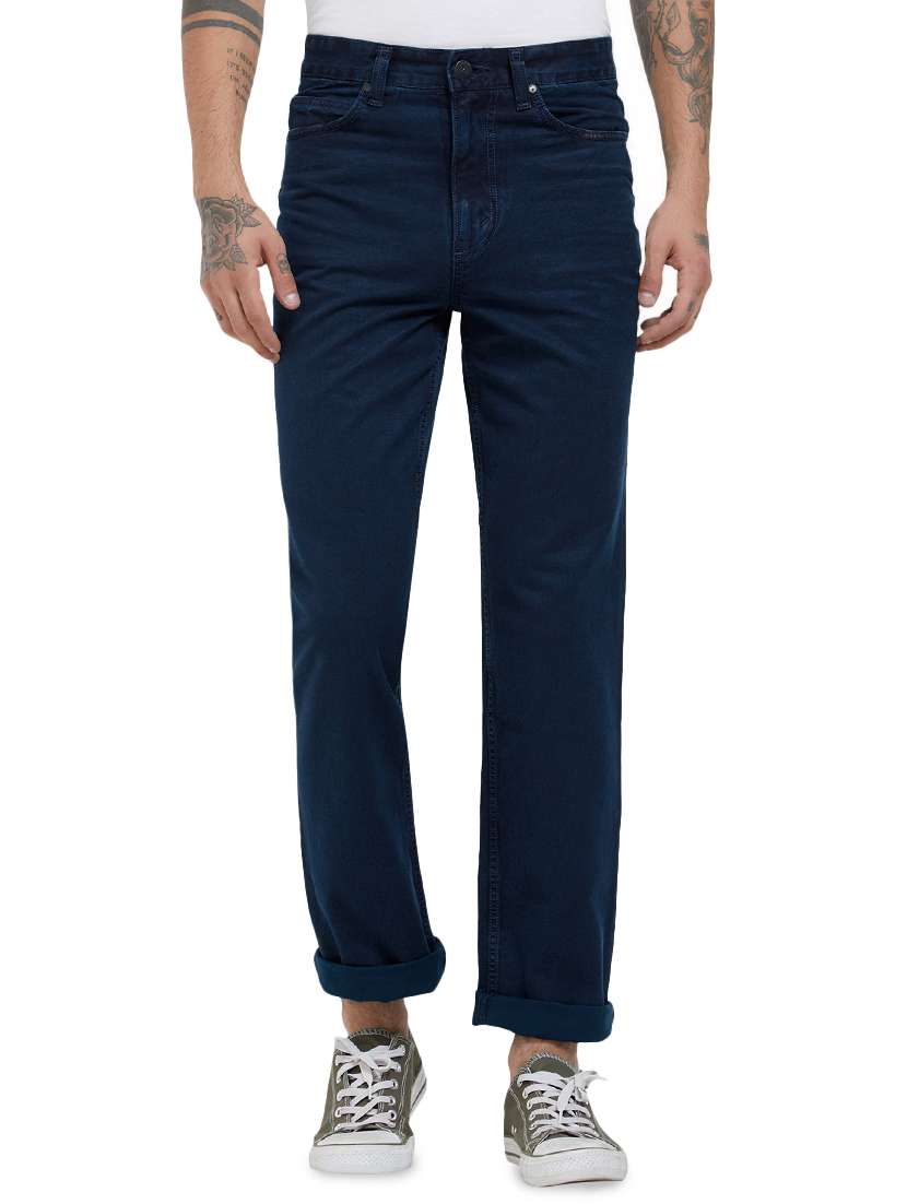 blue denim plain jeans