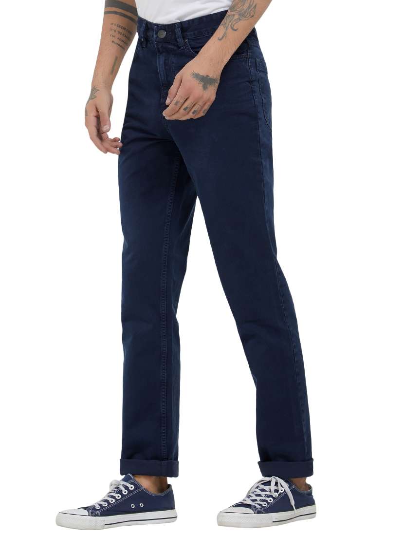 Blue Denim Plain Jeans