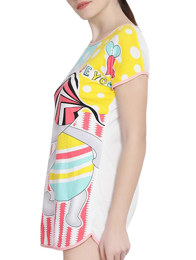 multi colored cotton printed sleepshirt - 14946798 -  Standard Image - 2