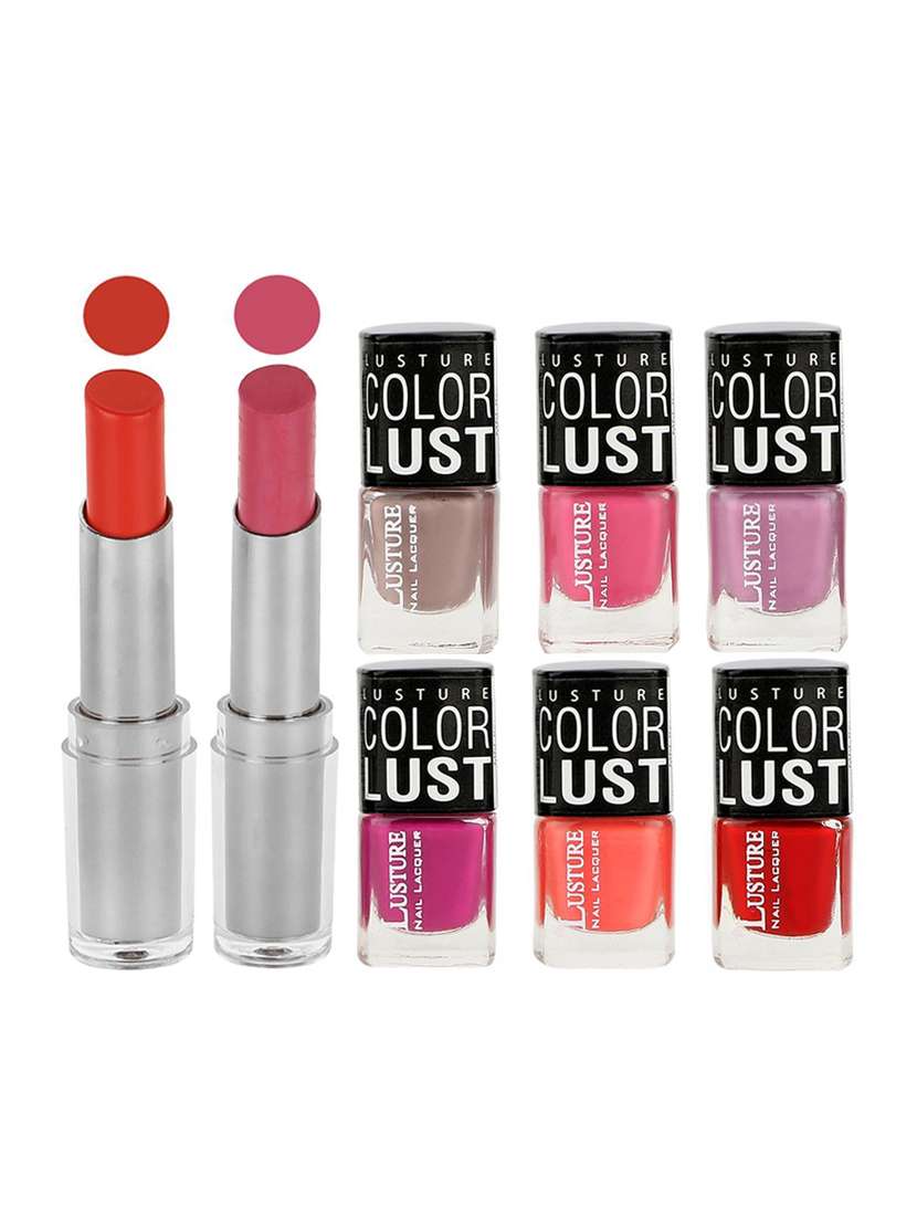 ramble set of 2 lipstick & 6 nail polish