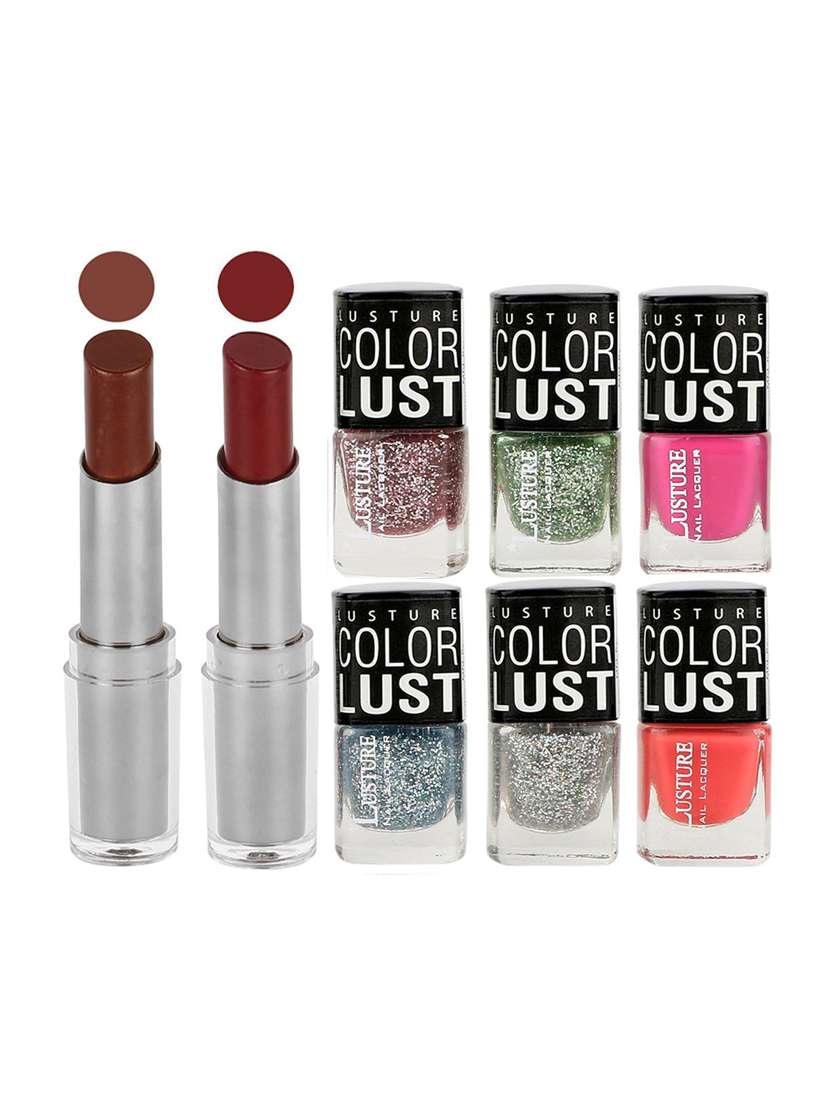 ramble set of 2 lipstick & 6 nail polish