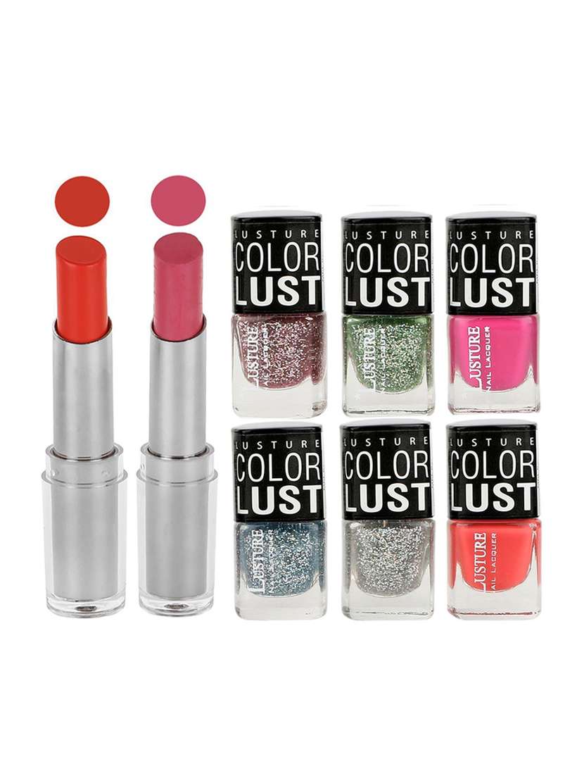 ramble set of 2 lipstick & 6 nail polish