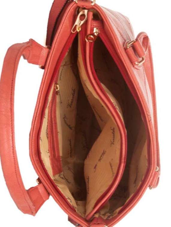 pink leatherette(pu) regular handbag - 14956613 - Standard Image - 2