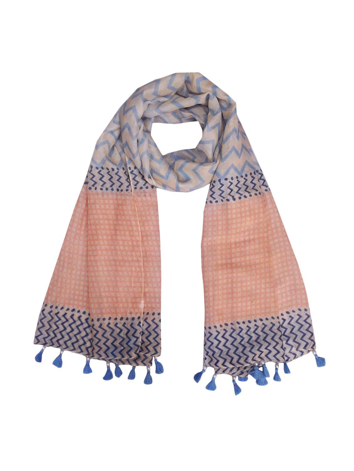 multi colored polyester scarf