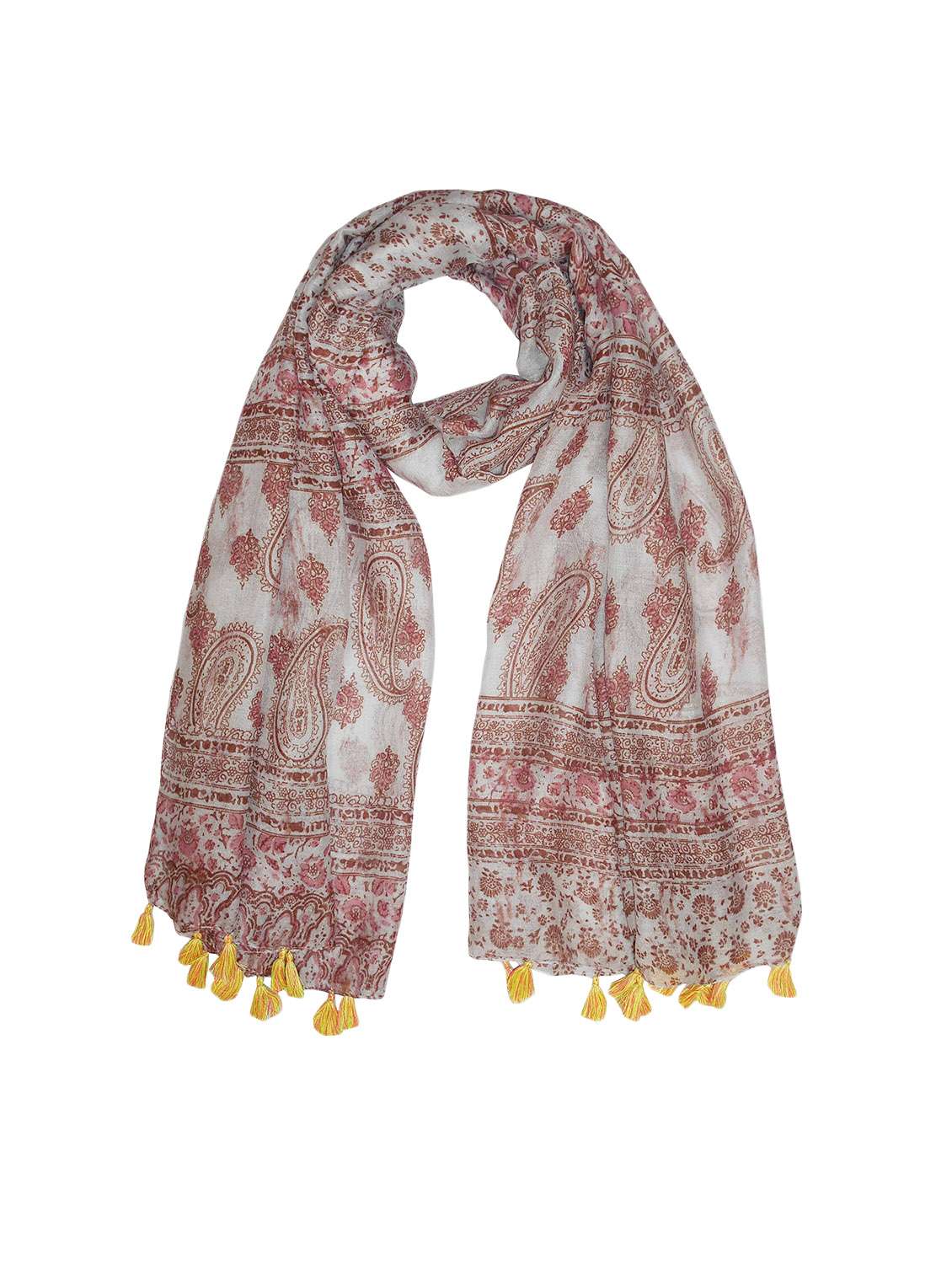 brown polyester scarf