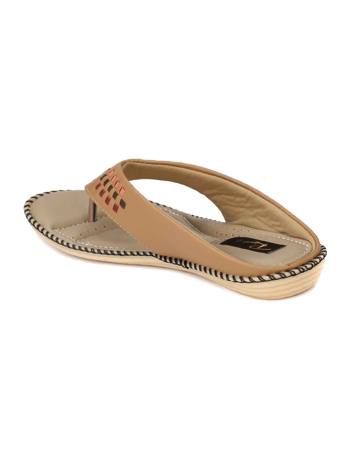 tan leatherette slippers - 14963439 - Standard Image - 2