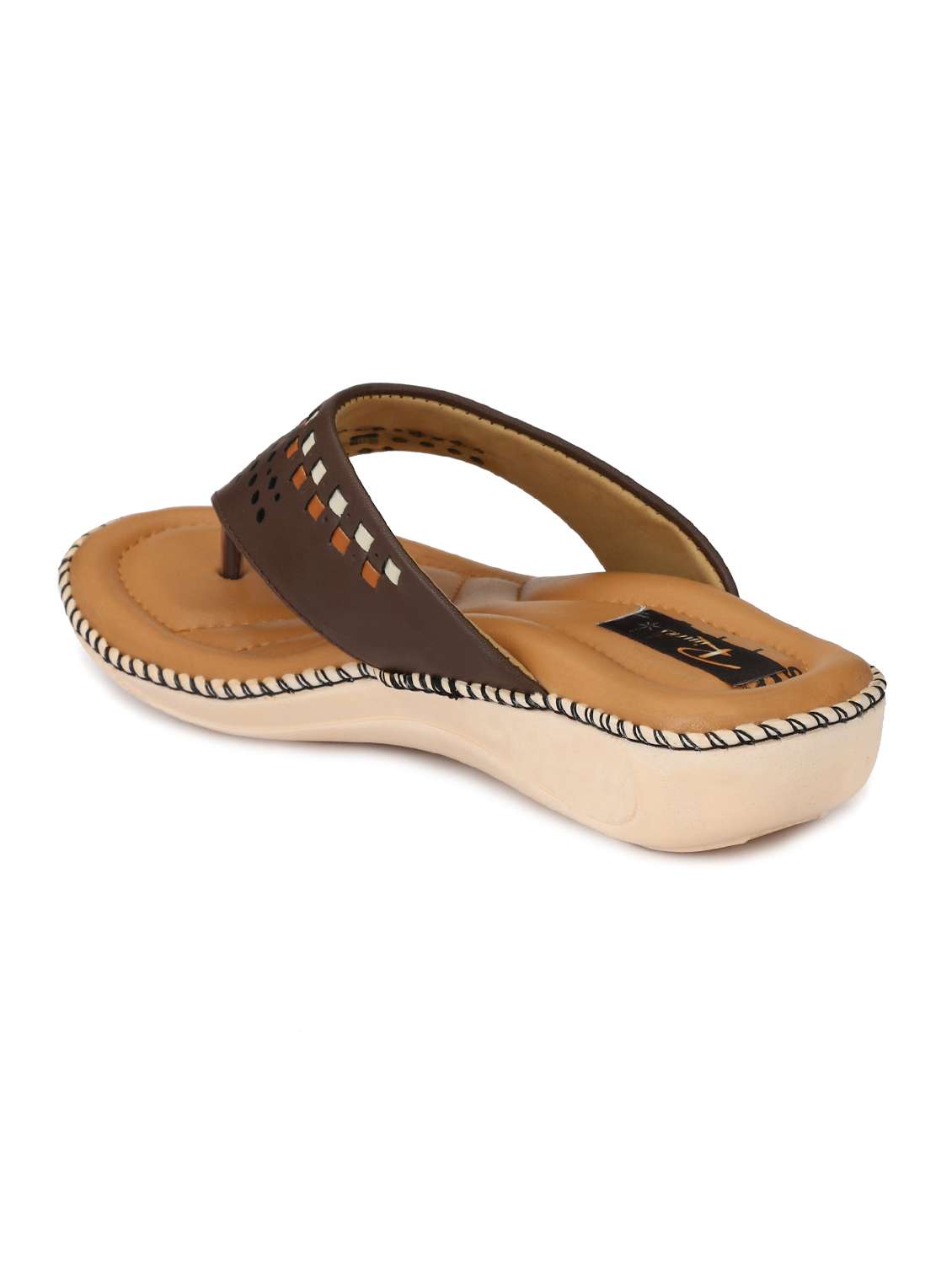 brown leatherette slippers - 14963440 -  Standard Image - 2