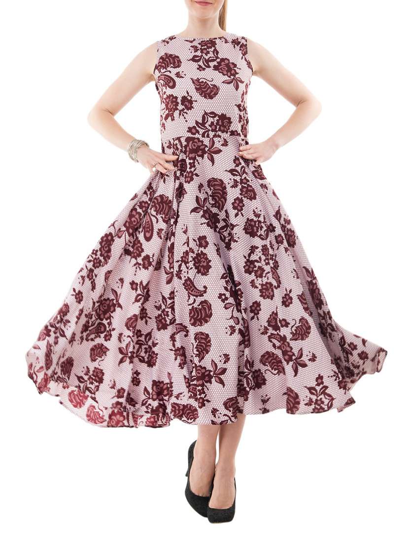 women's fit & flare floral dress